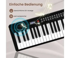 Promotions Skaitmeninis pianino klaviatūra, 88 klavišai, 128x23x6 cm, juoda
