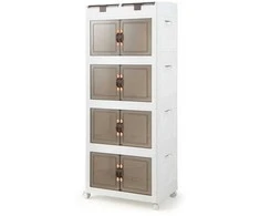 Promotions Sandėliavimo dėžės, sukraunamos, plastikinės, 54x34x132 cm, baltos