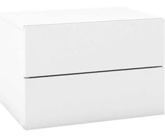 Promotions Pakabinama naktinė spintelė, 41.9x30.5x27.9 cm, balta pilka