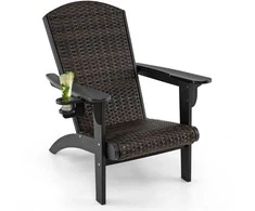 Promotions Lauko Adirondack poilsio kėdė, 92x76x100 cm, juoda