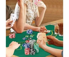 Promotions Pokerio žetonų rinkinys, 29x20x16 cm, juodas