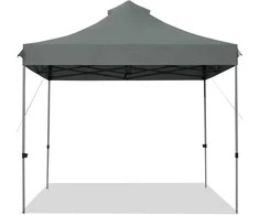 Promotions Iškylantis palapinės stogas, 300D Oksfordo audinys ir plienas, 305x305x305 cm, Pilka