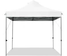 Promotions Sulankstomas palapinės stogelis, 300D Oksfordo audinys ir plienas, 305x305x305 cm, baltas