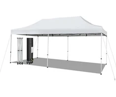 Promotions Iškylančioji palapinė su stogu, 600x300x300/315/330 cm, balta