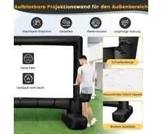 Promotions Pripučiamas projektoriaus ekranas, 327,5x119x266 cm, juoda ir balta