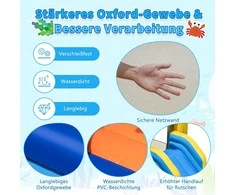 Promotions Pripučiamas vandens čiuožyklos parkas, 490x290x220 cm, mėlynas
