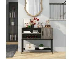 Promotions Šoninė bufetinė spintelė, 100x35x83 cm, pilka