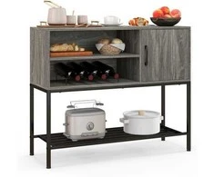 Promotions Šoninė bufetinė spintelė, 100x35x83 cm, pilka