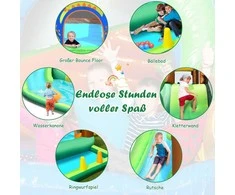 Promotions Pripučiamas vandens čiuožykla, 368x303x230 cm, daugiabriaunis
