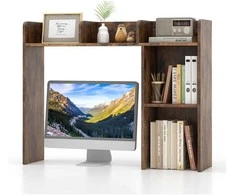 KNYGA Promotions Rašomasis stalas su knygų lentyna, 94x25.4x73.7 cm, natūralios spalvos
