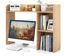 Promotions Rašomasis stalas su knygų lentyna, 94x25.4x73.7 cm, natūralios spalvos