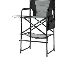Promotions Režisieriaus kėdė, 65x53x116.5 cm, juoda ir pilka