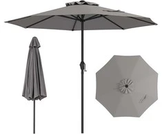 Promotions Lauko rinkos skėtis, 259x259x225 cm, pilkas