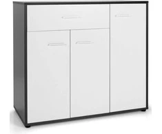 Promotions Bufetinis šoninis spintelė, 88,9x40,6x80 cm, tamsiai pilka balta