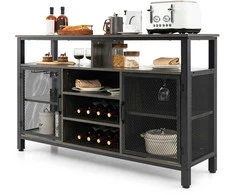 Promotions Bufetas, 139.7x40.6x82.6 cm, Pilka