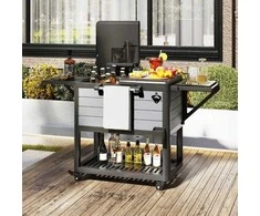 Promotions Izoliuotas vežimėlis, 83x50x85 cm, juoda pilka