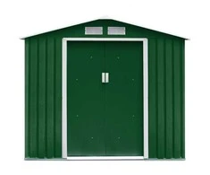 Promotions Sandėliavimo angaras, vėdinama liemens formos stogas, 213.4x128.0x185.4 cm, žalias
