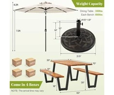 Promotions Laikymo dėžės, 46.99x35.56x24.13 cm, kreminės baltos ir rudos spalvos