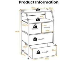 Promotions Laikymo dėžė, 60x39x96 cm, Ruda