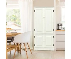 Promotions Šoninė spintelė bufetui, 59x32x123 cm, balta