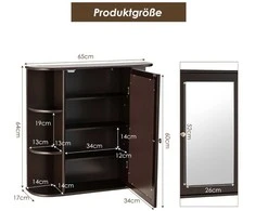 Promotions Sieninis laikymo spintelė, 66x16.7x63 cm, ruda