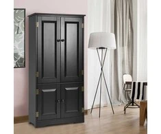 Promotions Komoda, 59x32x123 cm, Juoda arba Balta