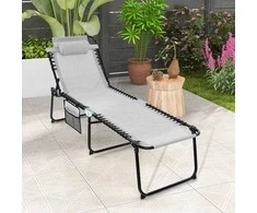Promotions Gultas saulės vonioms, 168x69x41 cm, Pilka