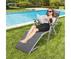 Promotions Lauko poilsio gultas, 74x67x18.5 cm, juodas