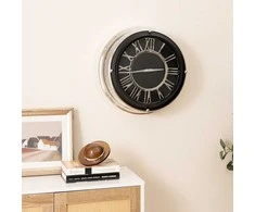 Promotions Sieninis laikrodis, 44,5x44,5x14 cm, Sidabrinis