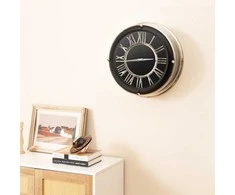 Promotions Sieninis laikrodis, 44,5x44,5x14 cm, sidabro spalvos