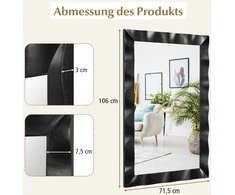 Promotions Sieninis veidrodis, 106x71 cm, Ruda Balta