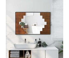 Promotions Sieninis veidrodis, 95.3x59.7 cm, Juodas