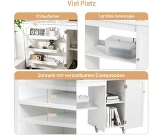 Promotions Sulankstomas siuvimo stalas, 158x50x75 cm, baltas