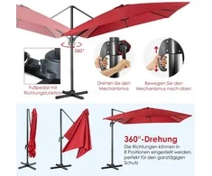 Promotions Sodo skėtis, 300x300x273 cm, Rudas