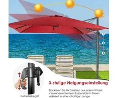 Promotions Sodo skėtis, 300x300x273 cm, Rudas