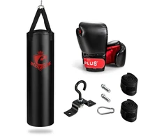 Promotions Bokso kriaušės rinkinys, 30.5x30.5x100.3 cm, juoda ir raudona