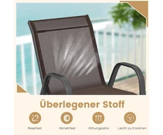 Promotions Sodo kėdės, 56x70x84 cm, rudos spalvos