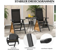 Promotions Sodo kėdė, 72x58x107 cm, juoda