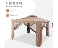 Promotions Sodo pavėsinė, 300x300x265 cm, Ruda