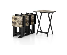 Promotions Sulankstomas sodo stalo komplektas, 48x40x67 cm, juodas