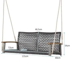 Promotions Sodo supynės, 131x68x54 cm, Rudos spalvos