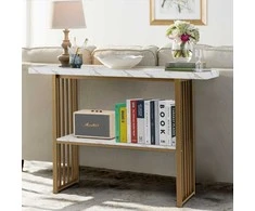 Promotions Sofos stalas, 120x29x92,5 cm, baltas ir juodas