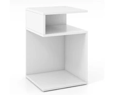 Promotions Šoninis staliukas, 33x33x50,8 cm, baltas