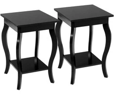 Promotions Šoninis staliukas, 40,6x40,6x61 cm, Juodas