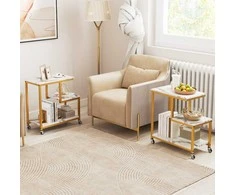 Promotions Šoninis staliukas, 60x30x60 cm, baltas
