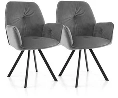 Fotelis Promotions Sūpynės stiliaus akcentinė fotelė, 63.5x58.4x86.4 cm, pilka