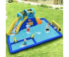 Promotions Pripučiamas pilis vandens parkas 525x373x203 cm, mėlyna geltona