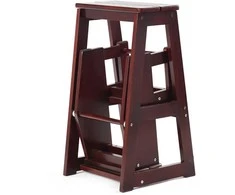 Promotions Sulankstoma laiptelių kėdutė, 57x38,5x65 cm, Ruda, Pušies Mediena