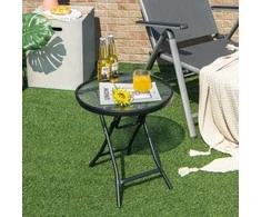 Promotions Lauko šoninis staliukas, 46x46x47 cm, juoda