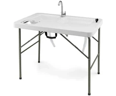 Promotions Žuvies filė stotis, sulankstoma, 101,5x65,5x107,5 cm, balta